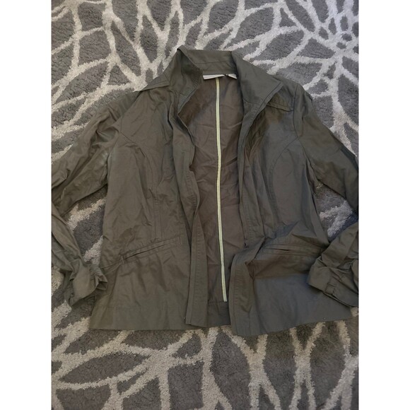 Army Green Light Chico’s Jacket - Picture 1 of 3